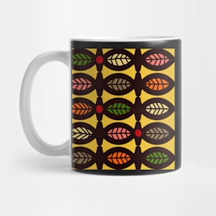 Graphic pattern with autumn leafs Mug